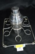 Stainless Steel Cocktail Shaker and Stand