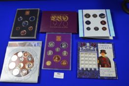 Four UK Uncirculated Coinage Sets; 1970, 71, 94 & 2006