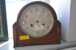 1920's Oak Mantel Clock
