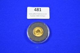 24ct Gold Australian Kangaroo Coin ~3.1g, 1/10oz