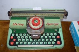 Mettoy Supertype Tinplate Child's Typewriter