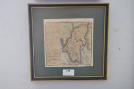 Map of Kent Published by W.H. Toms 1742