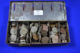 Money Box Containing British Period Coinage