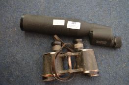 Lieberman & Gortz Day & Night 20x50 Prismatic Telescope, plus 6x30 Binoculars