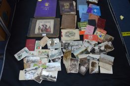 Two Scrap Books, Postcards, Ephemera, etc.