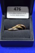 18ct Gold Georg Jensen Triple Ring ~13.9g