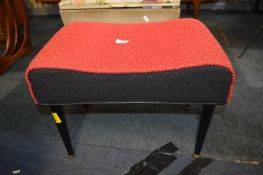 Vintage Upholstered Cushion Topped Stool