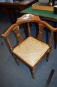 Edwardian Inlaid Corner Chair