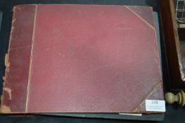 Photograph Album/Scrapbook Containing Military Photos, etc.