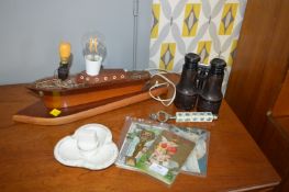 Vintage Collectibles Including Binoculars for Theater, Field and The Marine,