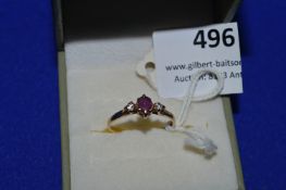 Hallmarked 9ct Gold Ring ~1.5g