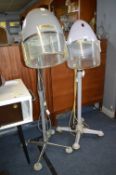Two Vintage Salon Hair Dryers