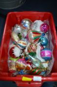 Vintage Glass Christmas Baubles