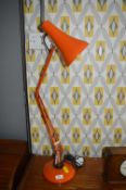 1970's Orange Anglepoise Desk Lamp