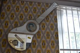 Guitar Shaped Elvis Wall Mirror