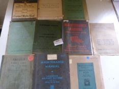 Ten WWII Military Vehicle Parts and Maintenance Manuals and Pamphlets
