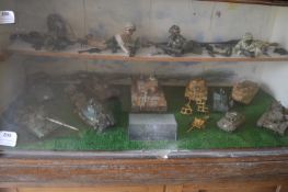 Twelve Scale Model WWII Tanks