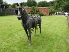 Life Size Fiberglass Model of a Horse with Tack
