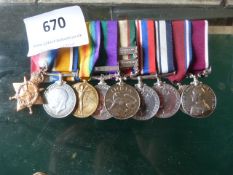 Collection of WWI Medals presented to Major T. Youngman