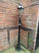 Cast Iron Lamppost with Six Sided Lantern 2.5m High
