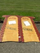 Pair of Fairground Signs 