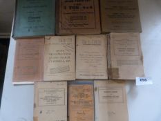 Ten WWII Military Vehicle Parts and Maintenance Manuals and Pamphlets