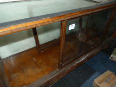 Glass Display Cabinet with Sliding Doors ~179x58x90cm