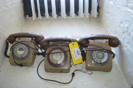 Three Vintage Phones