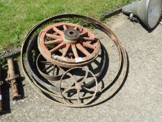Assorted Cart Wheels and Rims