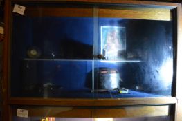 Contents of Cabinet to Include Various Military Items, Aircraft Instruments, Radio Control Box, etc.