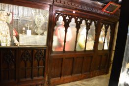 Pitch Pine Rood Screen with Elaborate Gothic Carving