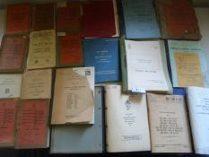 Twenty Post War Military Vehicle Parts and Maintenance Manuals and Pamphlets