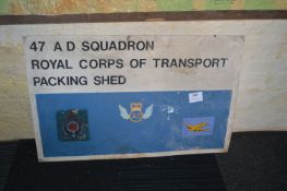 Metal 47AD Squadron Sign