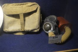Gas Mask with Canvas Bag