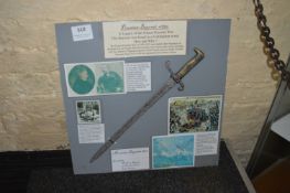 Prussian Bayonet with Local History Story circa 1870