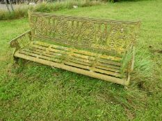 Reproduction Cast Iron Garden Bench