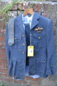 RAF Officers Jacket, Trousers, Shirt and Belt with WWII North Africa Star Ribbon