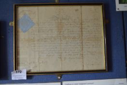 Signed Discharge paper to Julius Lee Rolley Dated August 1881