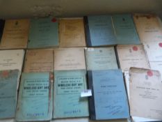 Twenty Post War Military Vehicle Parts and Maintenance Manuals and Pamphlets