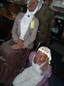 Life Sized Mother & Daughter in Period Costume