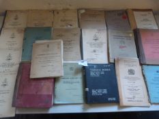 Twenty Post War Military Vehicle Parts and Maintenance Manuals and Pamphlets