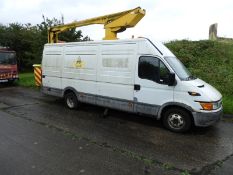Iveco Panel Van Fitted with Powered Access Cherry Picker Reg: YK53CKL