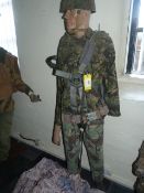British Para Mannequin with DPN Kit, Helmet and Deployed Chute