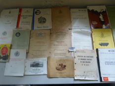 Twenty Assorted Manuals Including Maintenance, Reviews, Reports, etc.