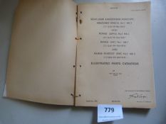 Parts Catalogue for Periscopic Laser Range Finder/Sight