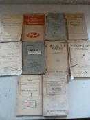 Ten WWII Military Vehicle Parts and Maintenance Manuals and Pamphlets