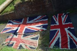 Three Large Union Jacks