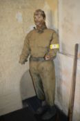 Solid Mannequin in WWII Dress