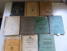 Ten WWII Military Vehicle Parts and Maintenance Manuals and Pamphlets