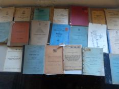 Twenty Post War Military Vehicle Parts and Maintenance Manuals and Pamphlets